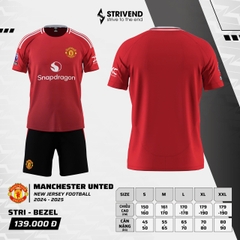 Áo đấu Manchester United MU 2024/25 [Strivend thun mè Poly]