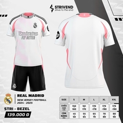 Quần áo bóng đá Strivend Real Madrid 2024/25 [thun mè Poly]