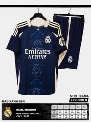 Quần áo bóng đá Strivend Real Madrid 2024/25 [thun mè Poly]
