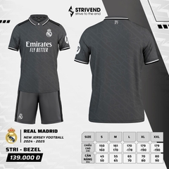 Quần áo bóng đá Strivend Real Madrid 2024/25 [thun mè Poly]