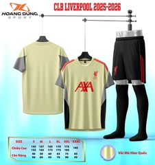Áo Liverpool 2025/26 [HD Thun Mè Hàn Quốc]