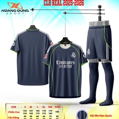 Quần áo bóng đá HD Real Madrid 2025/26 [HD Thun Mè Hàn Quốc]