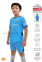 Quần áo bóng đá trẻ em Man City 2024/25 (Thun mè Hàn Quốc)