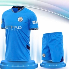 Quần áo bóng đá trẻ em Man City 2024/25 (Thun mè Hàn Quốc)