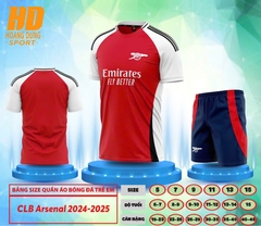 Quần áo bóng đá Trẻ Em Arsenal 2024/25 (Thun mè Hàn Quốc)