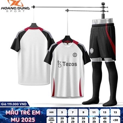 Quần áo bóng đá Trẻ Em MU 2025/26 (HD Thun mè Hàn Quốc)
