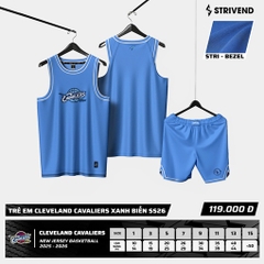 Quần áo bóng rổ trẻ em Strivend CLEVELAND CAVALIERS SS25