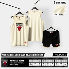 Quần áo bóng rổ trẻ em Strivend CHICAGO BULL SS25