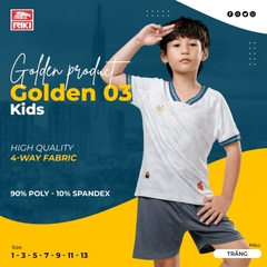 Quần áo bóng đá trẻ em Riki Golden 3