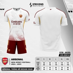 Quần áo bóng đá Arsenal 2025/26 [Strivend thun mè Poly]