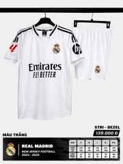Quần áo bóng đá Strivend Real Madrid 2024/25 [thun mè Poly]