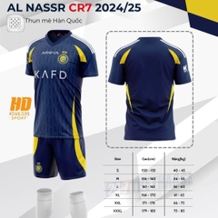 Quần áo bóng đá Ronaldo Al Nassr 2024/25 [Thun Mè Hàn Quốc]