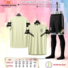 Quần áo bóng đá HD Real Madrid 2025/26 [HD Thun Mè Hàn Quốc]