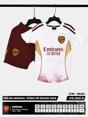 Quần áo bóng đá trẻ em Arsenal 2025/26 [Strivend]