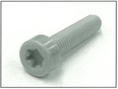 Bu lông 6 cạnh chìm hình sao đầu mỏng (Nhựa Peek) (PK-LHT)