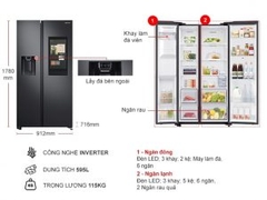 Tủ lạnh Family Hub Samsung Inverter 616 lít RS64T5F01B4/SV