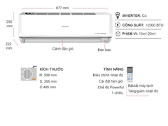Máy lạnh Sharp Inverter 1.5 HP AH-X13ZW