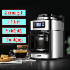 Máy pha cà phê nguyên chất tự động hai trong một ZZUOM BG315T