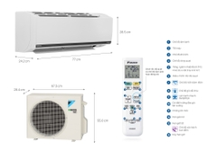 Máy lạnh Daikin Inverter FTKB35XVMV - 1.5HP 2023 Mới