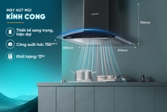 COMBO BẾP ĐIỆN TỪ ĐÔI & HÚT MÙI Sunhouse SHB-CB.QD02-BH