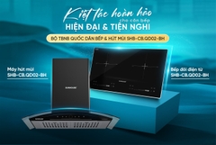 COMBO BẾP ĐIỆN TỪ ĐÔI & HÚT MÙI Sunhouse SHB-CB.QD02-BH