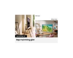 Smart Tivi Kiểu Chữ I Có Chân The Serif QLED Samsung 4K 55 inch QA55LS01BA