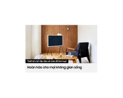 Smart Tivi Kiểu Chữ I Có Chân The Serif QLED Samsung 4K 55 inch QA55LS01BA