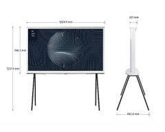 Smart Tivi Kiểu Chữ I Có Chân The Serif QLED Samsung 4K 55 inch QA55LS01BA