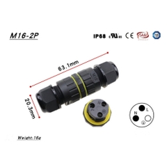 Cầu Đấu Nối Dây Điện Đèn LED Ngoài Trời đầu siết cáp M16, M20, M25..lõi 2, 3, 4, 5, 6pin Chống nước, Ngoài trời IP68 - Linh kiện đèn led Zalaa