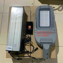 Bộ đèn năng lượng mặt trời + gió 60w panel Môn 100w*2 ; Battery 12.8v 80AH , Fan 200w