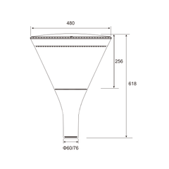 Đèn LED Trang Trí Sân Vườn Công Suất 56W, mã ZSV-56-4000