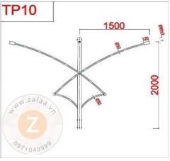 Cần đèn cao áp, đèn đường theo thiết kế ZALAA