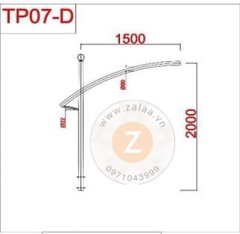 Cần đèn cao áp, đèn đường theo thiết kế ZALAA