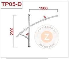 Cần đèn cao áp, đèn đường theo thiết kế ZALAA