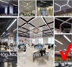 Đèn Panel thả trần khung nhôm 70x1200x40 36W ZALAA