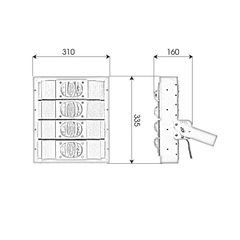 Đèn LED Sân Pickleball 100W, 150W, 200W, 300W ZALAA - Chip COD 3030 Module