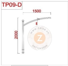 Cần đèn cao áp, đèn đường theo thiết kế ZALAA