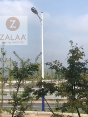 Cột đèn sử dụng đèn năng lượng mặt trời mã ZCD01 - Cao 4-10m