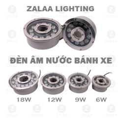 Đèn LED Bánh Xe Đài Phun Nước ZYTPL-S1-D220/50-9RGB ZALAA 9W đổi màu