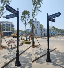 Cột Biển Báo Chỉ Dẫn Thông Minh Tích Hợp Tay Cần Lắp Camera | ZALAA