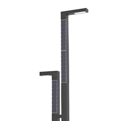 Cột Đèn Năng Lượng Mặt Trời Dọc Vertical Solar Light ZSR-05 30W H4,4M+2M