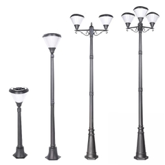 Cột Đèn Năng Lượng Mặt Trời ZG-GGD0203 ZALAA cao từ 1m-2m6 chiếu sáng cảnh quan sân vườn
