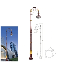 Cột Đèn Nữ Hoàng Châu Âu Tân Cổ Điển Đúc Tinh Xảo ZSV_TYD-0801 ZALAA OEM Cho Biện Phủ, Dinh Thự Villa Cao Cấp