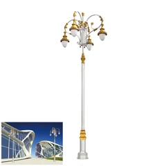 Cột Đèn Sân Vườn 4 Bóng Sơn Vàng Tân Cổ Điển Đúc Tinh Xảo ZSV_TYD-0701 ZALAA Lighting For Project
