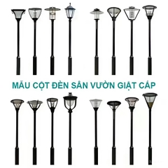 Cột Đèn Giật Cấp D127/76 cao 3,5m - Mạ kẽm nhúng nóng, Sơn tĩnh điện | Mã sp ZCD-GC H3.5 D127/76 ZALAA