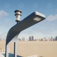 Cột Điện Smart Poles 3in1 ZALAA Có tích hợp vị trí lắp Camera và Biển Quảng Cáo LED