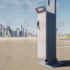 Cột Điện Smart Poles 3in1 ZALAA Có tích hợp vị trí lắp Camera và Biển Quảng Cáo LED