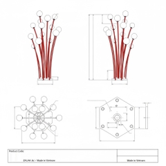 Cột Đèn Trang Trí Cảnh Quan Quả Cầu Nghệ Thuật ZALAA LED Art Lights | ZCV-ART 002