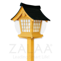 Cột Đèn LED Cao 2.5m Có Đầu Đèn Kiểu Dáng Kiến Trúc Nhà Truyền Thống Nhật Bản sử dụng trang trí đường đi lên đền chùa, nhà thờ