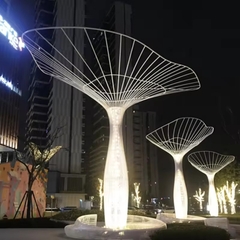 Cột Đèn ZALAA Kiểu Tán Cây Xanh Khổng Lồ RGB đổi màu chiếu sáng khu trung tâm, công viên - LED Motif Light